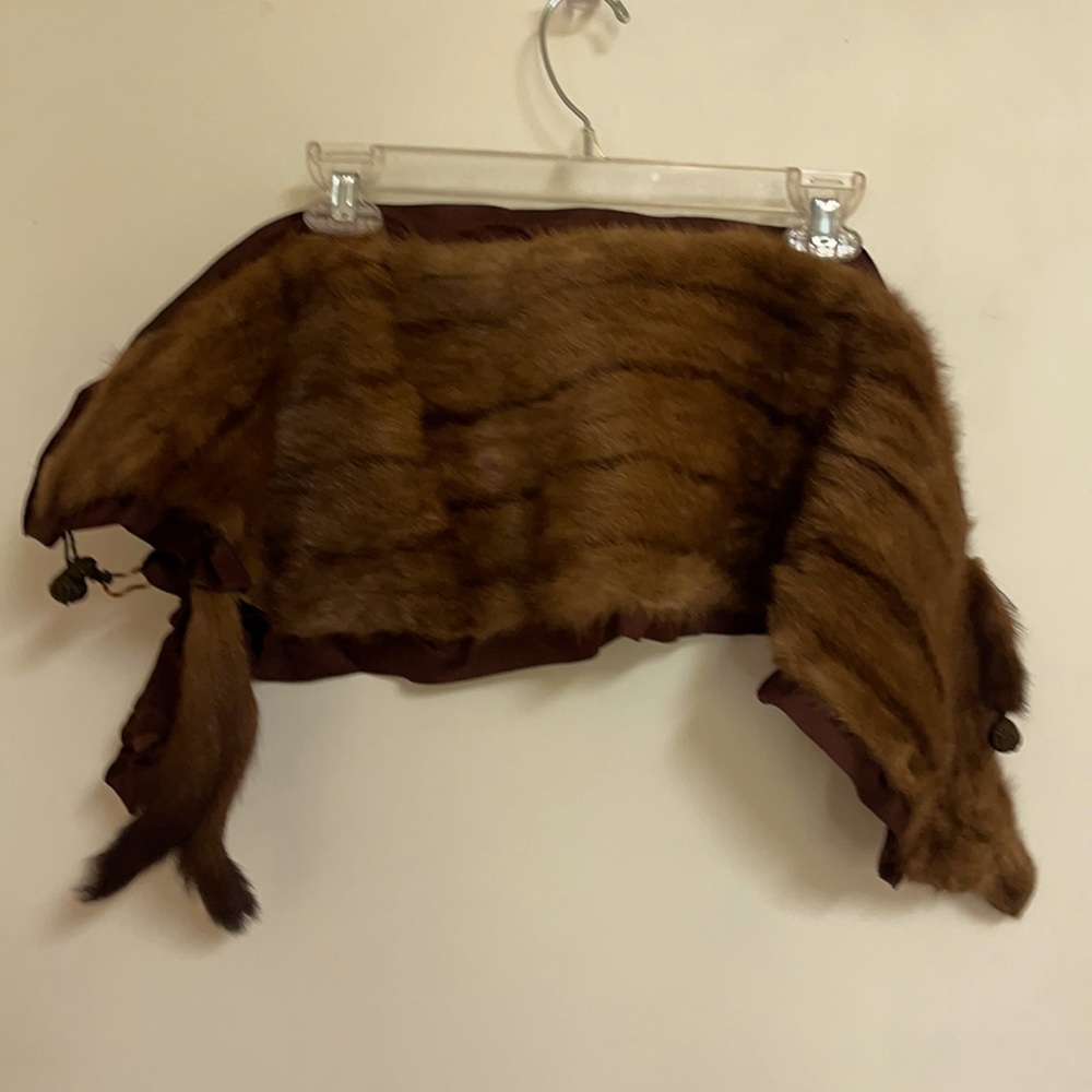 Real Mink Fur Stole